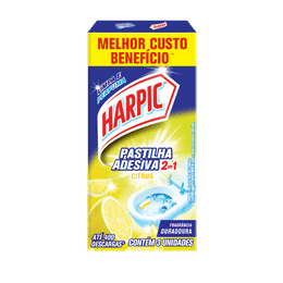 Harpic Pastilha Adesiva 2 em 1 Citrus - 3x9g cada