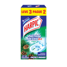 Harpic Pastilhas Adesivas Leve 3 Pague 2 Pinho